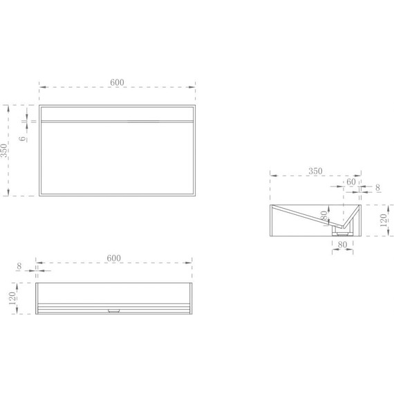 Раковина-чаша Abber Stein 60 см AS2623, белый матовый фото 4