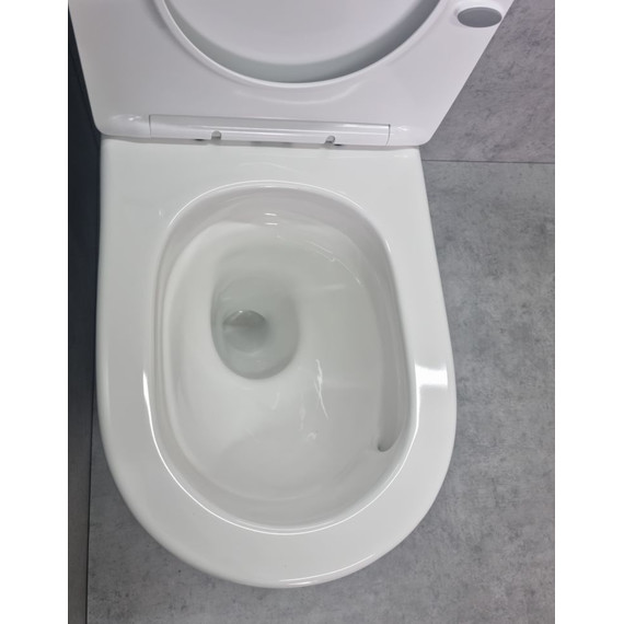 Унитаз-компакт CeramaLux Rimless TR2176 с крышкой микролифт (Система смыва торнадо) - 6 Унитаз-компакт CeramaLux Rimless TR2176 с крышкой микролифт (Система смыва торнадо) фото 6