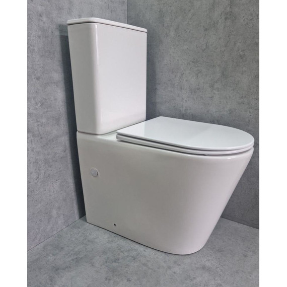 Унитаз-компакт CeramaLux Rimless TR2178 с крышкой микролифт (Система смыва торнадо) - 2 Унитаз-компакт CeramaLux Rimless TR2178 с крышкой микролифт (Система смыва торнадо) фото 2