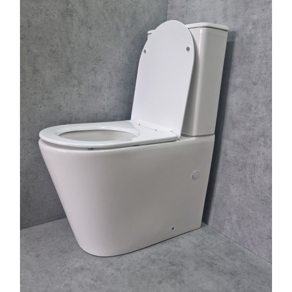 Унитаз-компакт CeramaLux Rimless TR2178 с крышкой микролифт (Система смыва торнадо) - 4 Унитаз-компакт CeramaLux Rimless TR2178 с крышкой микролифт (Система смыва торнадо) фото 4