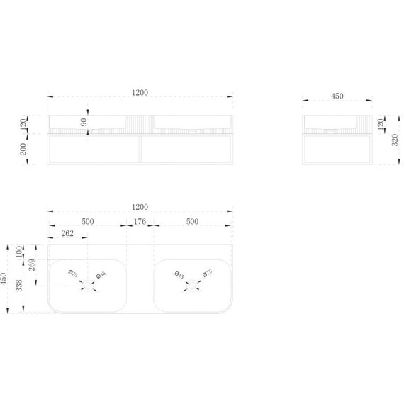 Раковина с консолью Abber Stein 120 см AS2646, белый матовый - 3 Раковина с консолью Abber Stein 120 см AS2646, белый матовый фото 3