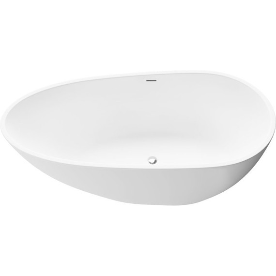 Ванна отдельностоящая Grossman Fly 160x80 см GR-1103M, белый матовый, Размер - мм: 1600х800 фото 