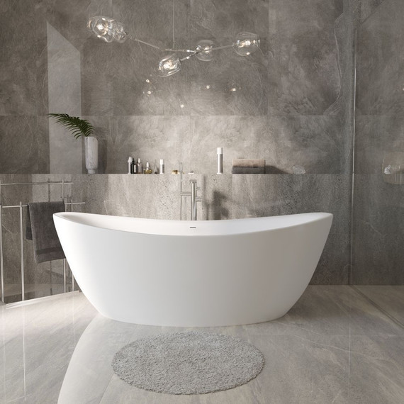 Ванна отдельностоящая Grossman Galaxy 180x85 см GR-1402M, белый матовый фото 4