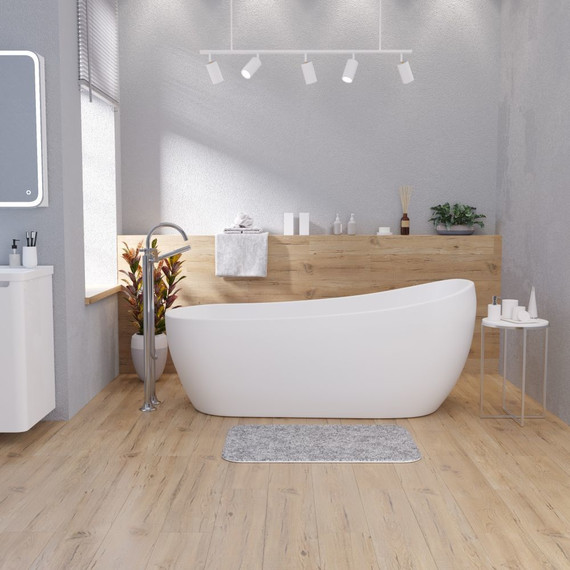 Ванна отдельностоящая Grossman Galaxy 170x75 см GR-1403M, белый матовый фото 4