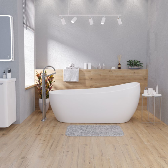 Ванна отдельностоящая Grossman Galaxy 170x75 см GR-1403M, белый матовый фото 5