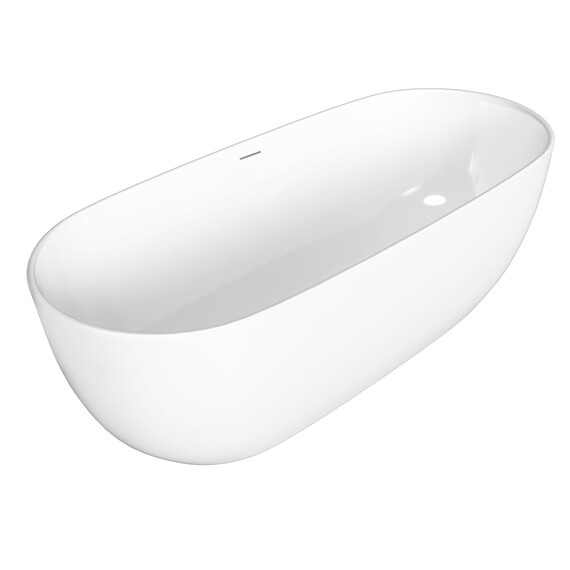 Ванна отдельностоящая Grossman Classic 160x80 см GR-2502M, белый матовый фото 