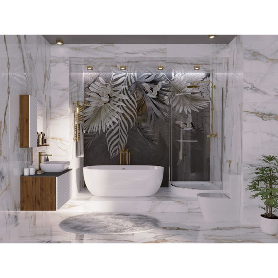 Ванна отдельностоящая Grossman Classic 170x80 см GR-2501M, белый матовый фото 4