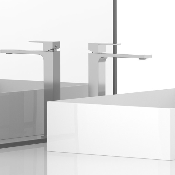 Смеситель для раковины высокий Vincea Cube VBF-1C02CH - 2 Смеситель для раковины высокий Vincea Cube VBF-1C02CH фото 2