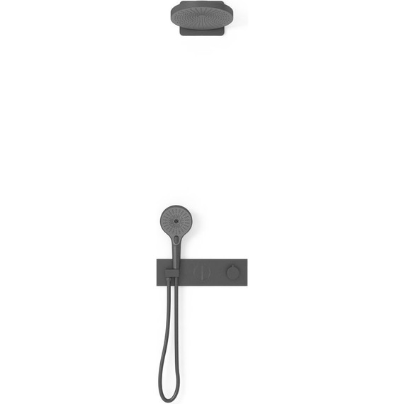 Душевая система для душа с термостатом Vincea Inspire VSFW-422TI1MB, черный фото 2