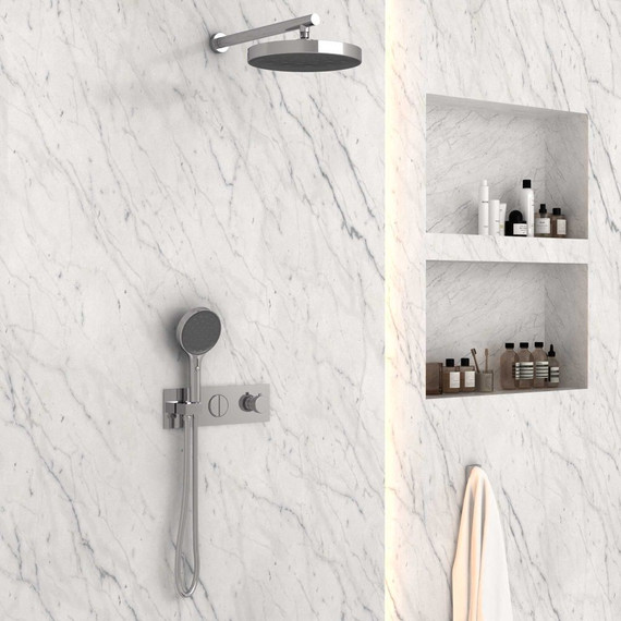 Душевая система для душа с термостатом Vincea Inspire VSFW-422TI2CH фото 3