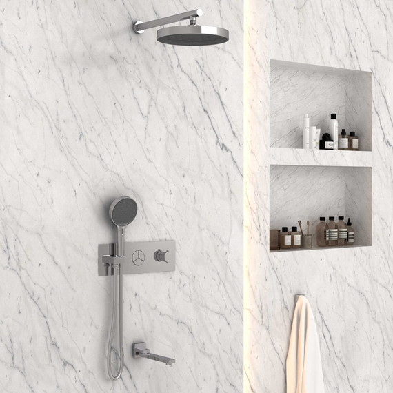 Душевая система для ванны с термостатом Vincea Inspire VSFW-432TI2CH - 2 Душевая система для ванны с термостатом Vincea Inspire VSFW-432TI2CH фото 2