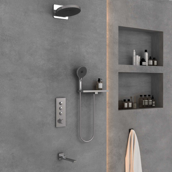 Душевая система для ванны с термостатом Vincea Inspire VSFW-433TI1RCH - 3 Душевая система для ванны с термостатом Vincea Inspire VSFW-433TI1RCH фото 3