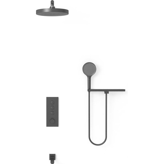 Душевая система для ванны с термостатом Vincea Inspire VSFW-433TI2RMB, черный - 2 Душевая система для ванны с термостатом Vincea Inspire VSFW-433TI2RMB, черный фото 2