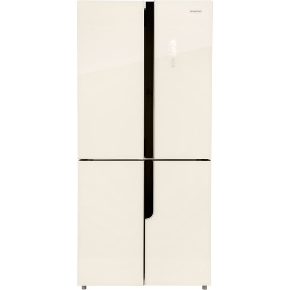 Холодильник Side by Side NordFrost RFQ 510 NFGI inverter (бежевое стекло) фото 2