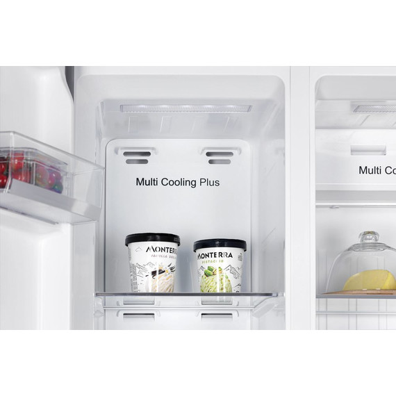 Холодильник Side by Side NordFrost RFS 525DX NFGW inverter (белое стекло) фото 14