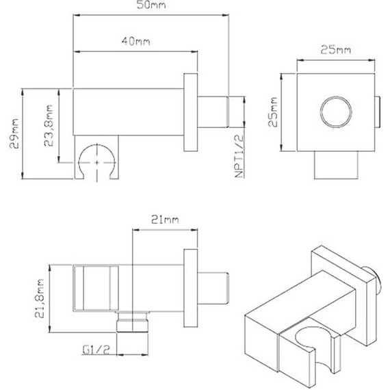 Душевая система для душа Vincea VSFW-4211RCH фото 13
