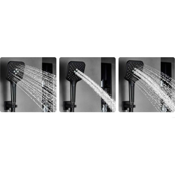 Душевая система для ванны с термостатом Vincea Next VSFW-1N3TGM, вороненая сталь - 5 Душевая система для ванны с термостатом Vincea Next VSFW-1N3TGM, вороненая сталь фото 5