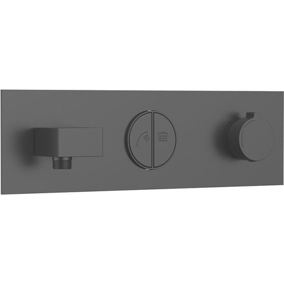 Душевая система для душа с термостатом Vincea VSFW-422T1MB, черный фото 6