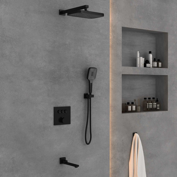 Душевая система для ванны Vincea VSFW-4311MB, черный - 3 Душевая система для ванны Vincea VSFW-4311MB, черный фото 3