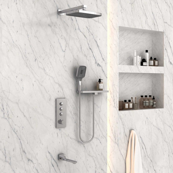 Душевая система для ванны с термостатом Vincea VSFW-431T1RCH фото 3