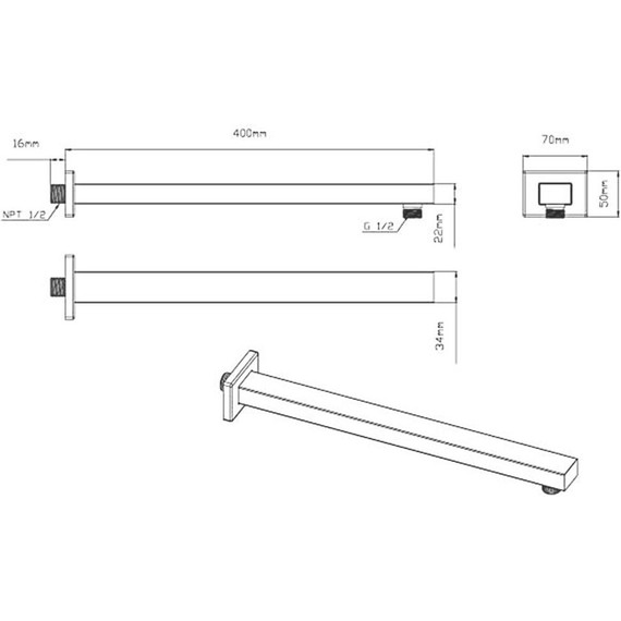 Душевая система для ванны с термостатом Vincea VSFW-433T1CH - 11 Душевая система для ванны с термостатом Vincea VSFW-433T1CH фото 11
