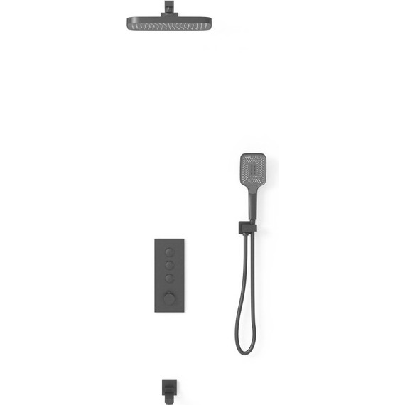 Душевая система для ванны с термостатом Vincea VSFW-433T1MB, черный - 3 Душевая система для ванны с термостатом Vincea VSFW-433T1MB, черный фото 3