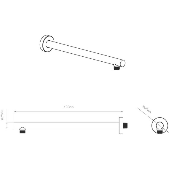 Верхний душ Vincea 260x260 мм VSHD-42CCH фото 2