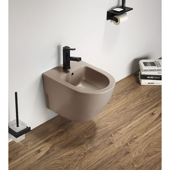 Биде подвесное CeramaLux В2342BDMC, капучино - 2 Биде подвесное CeramaLux В2342BDMC, капучино фото 2