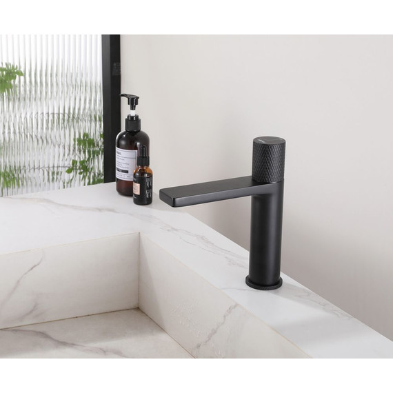 Смеситель для раковины Abber Rund AF8710B, черный матовый, Цвет производителя: чёрный - 2 Смеситель для раковины Abber Rund AF8710B, черный матовый, Цвет производителя: чёрный фото 2