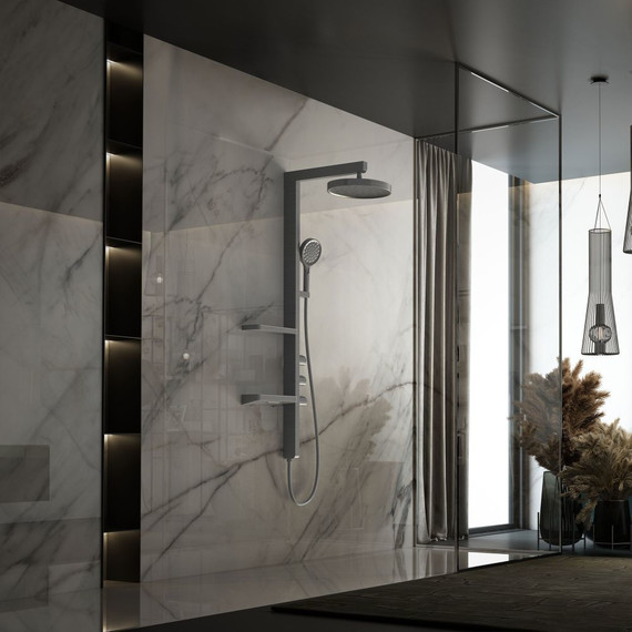 Душевая стойка Vincea Inspire VSFS-3I11GM, вороненая сталь фото 3