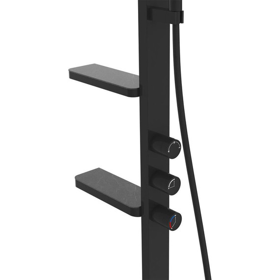 Душевая стойка Vincea Inspire VSFS-3I11MB, черный - 6 Душевая стойка Vincea Inspire VSFS-3I11MB, черный фото 6