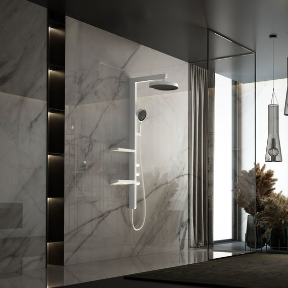 Душевая стойка Vincea Inspire VSFS-3I11W, белый фото 3