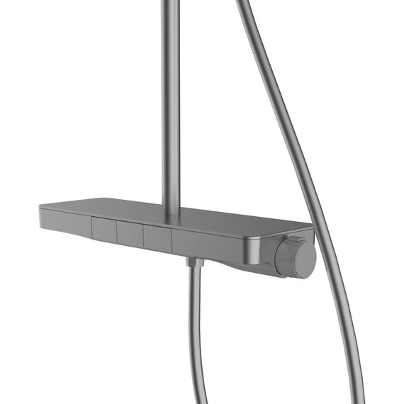 Душевая стойка с термостатом Vincea Inspire VSFS-3I12TGM, вороненая сталь - 4 Душевая стойка с термостатом Vincea Inspire VSFS-3I12TGM, вороненая сталь фото 4