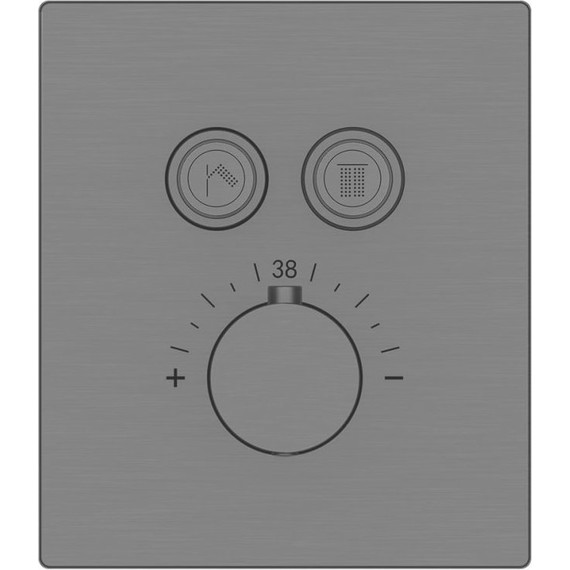 Душевая система для душа с термостатом Vincea Inspire VSFW-3I21T1GM, вороненая сталь фото 8