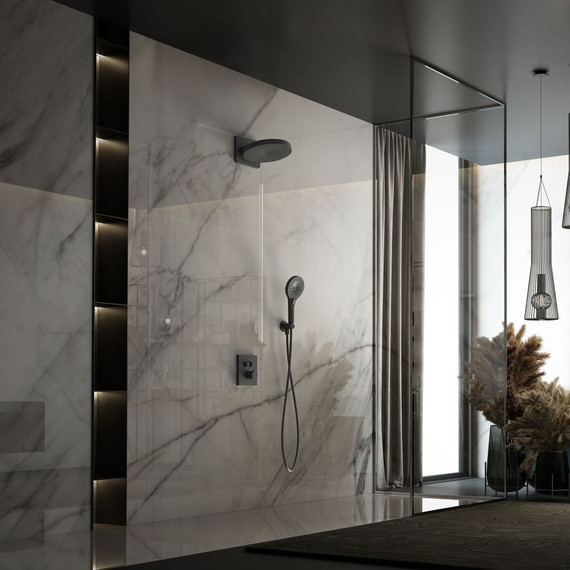 Душевая система для душа с термостатом Vincea Inspire VSFW-3I21T1MB, черный фото 2