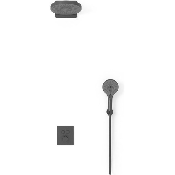 Душевая система для душа с термостатом Vincea Inspire VSFW-3I21T1MB, черный фото 4