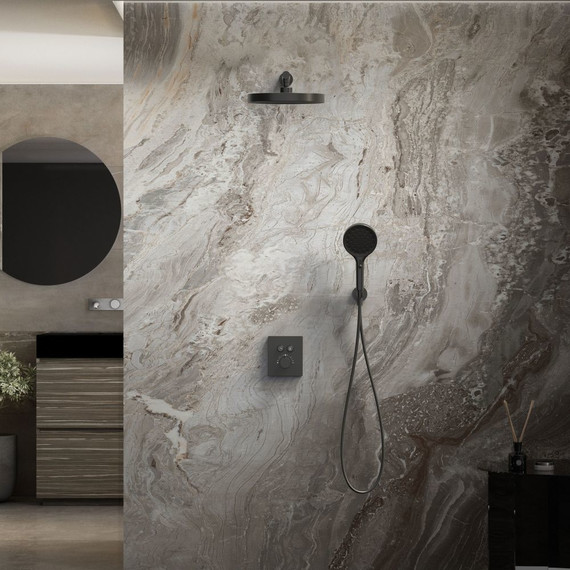 Душевая система для душа с термостатом Vincea Inspire VSFW-3I21T2MB, черный фото 3