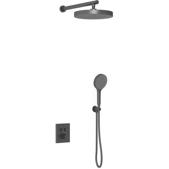 Душевая система для душа с термостатом Vincea Inspire VSFW-3I21T2MB, черный фото 