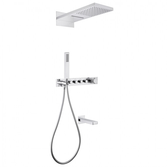 Душевая система для ванны с термостатом Abber Rund AF8753 фото 