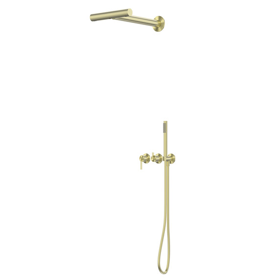 Душевая система для ванны с термостатом Abber Rund AF8753 -  Душевая система для ванны с термостатом Abber Rund AF8753 фото