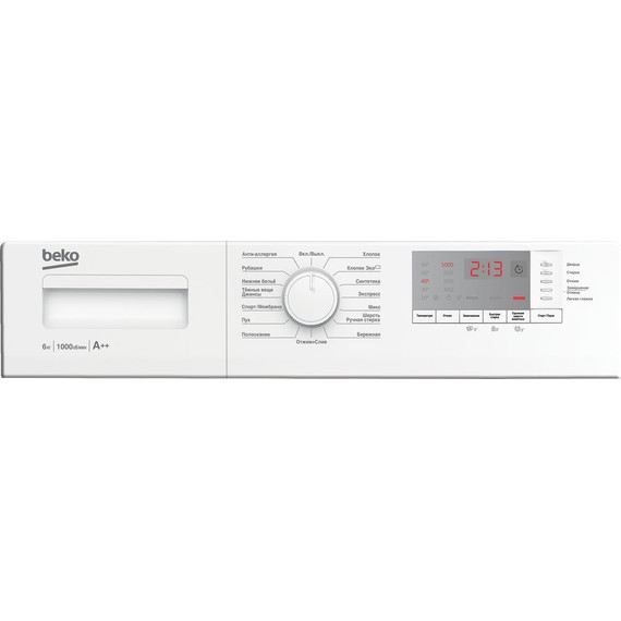 Стиральная машина Beko WRE 6512 BWW - 6 Стиральная машина Beko WRE 6512 BWW фото 6