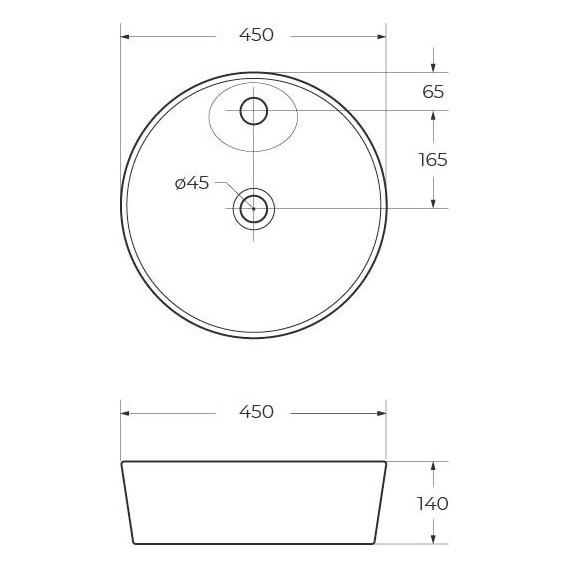 Раковина-чаша BelBagno 45 см BB1306 - 7 Раковина-чаша BelBagno 45 см BB1306 фото 7