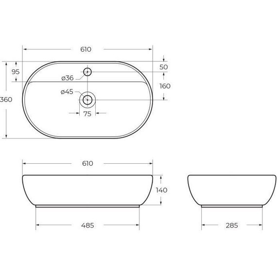 Раковина-чаша BelBagno 61 см BB1346 фото 8