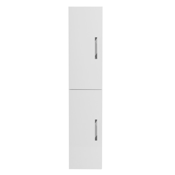 Пенал подвесной BelBagno AURORA-1600-2A-SC-BL-P-L 35 см, левый, Bianco Lucido фото 