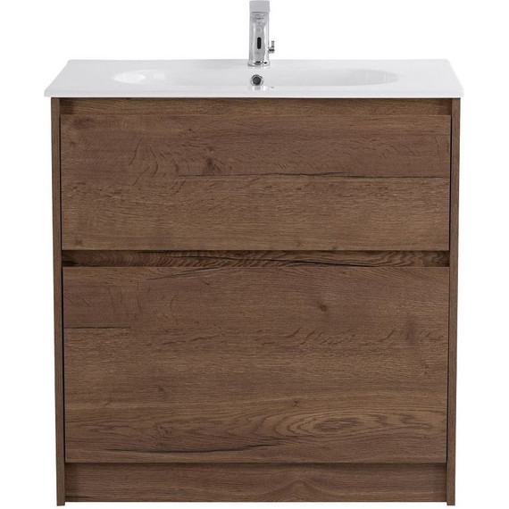 Тумба напольная с раковиной BelBagno KRAFT-1000-2C-PIA-RT 100 см, Rovere Tabacco (раковина BB1010/465-LV-VTR-BL) фото 