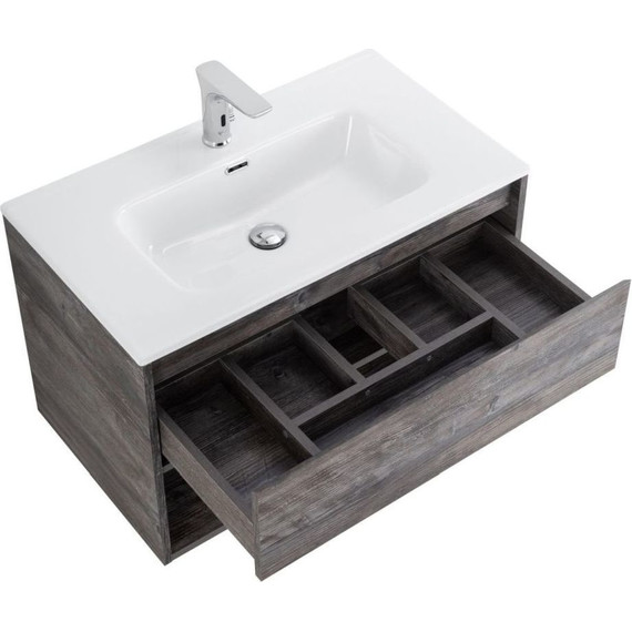 Тумба подвесная с раковиной BelBagno KRAFT-800-1C-SO-PP 80 см, Pino Pasadena - 9 Тумба подвесная с раковиной BelBagno KRAFT-800-1C-SO-PP 80 см, Pino Pasadena фото 9