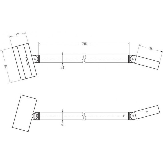 Душевая перегородка Cezares Liberta L-1-TB 90 см (стекло 8 мм), хром/графит - 4 Душевая перегородка Cezares Liberta L-1-TB 90 см (стекло 8 мм), хром/графит фото 4