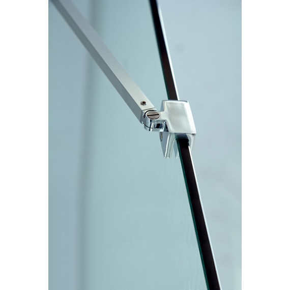 Душевая перегородка Cezares Liberta L-1-TB 130 см (стекло 8 мм), хром/прозрачное фото 4