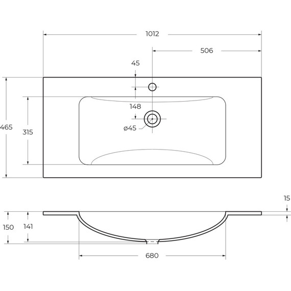 Тумба подвесная с раковиной BelBagno KRAFT-1000-1C-SO-BO 100 см, Bianco Opaco (раковина BB1010/465-LV-VTR-BL) фото 9