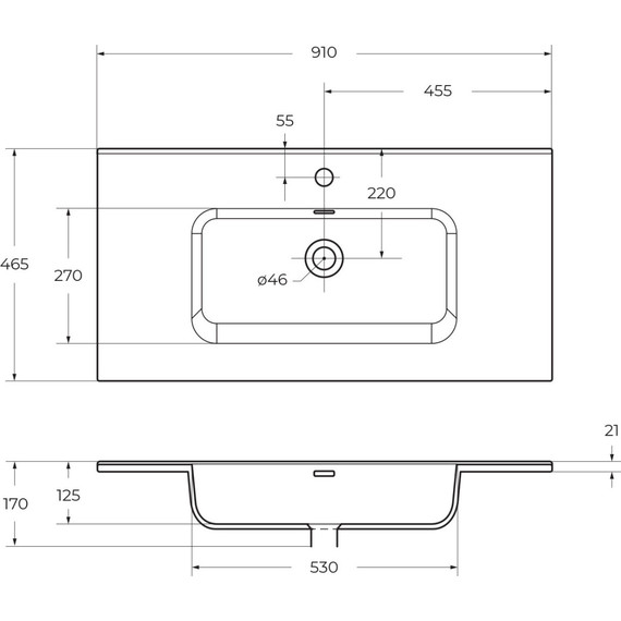 Тумба подвесная с раковиной BelBagno KRAFT-900-1C-SO-BO 90 см, Bianco Opaco (раковина BB900ETL) фото 12